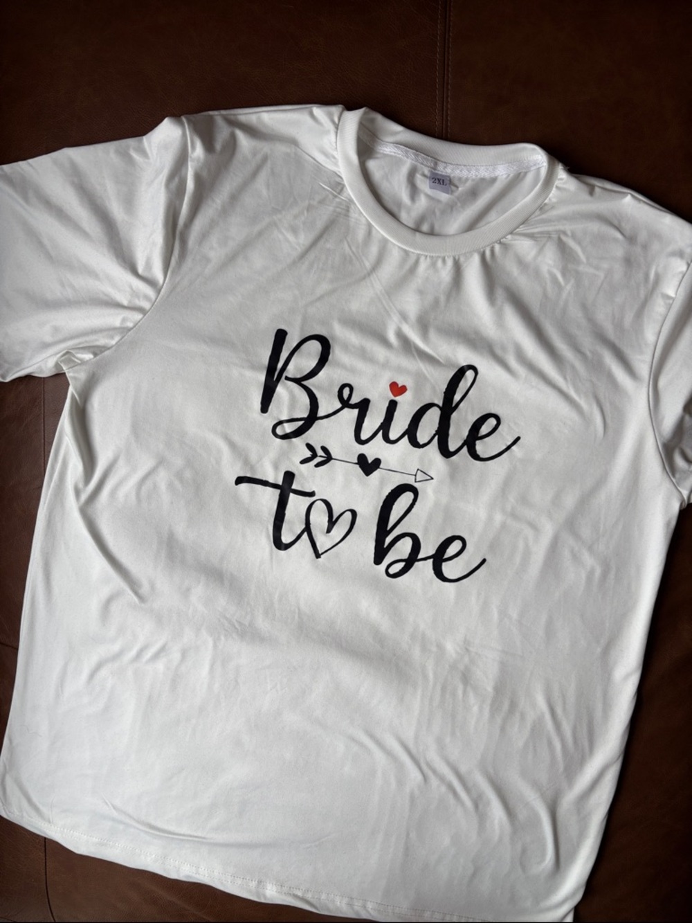 Bride To Be White Graphic Tee 2XL
